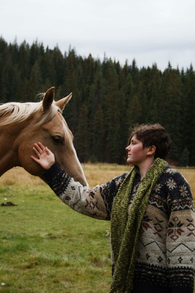 woman-who-hand-horse